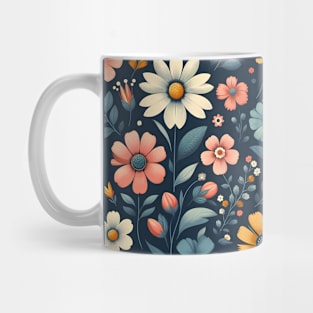 Spring Flowers Illustration Mug